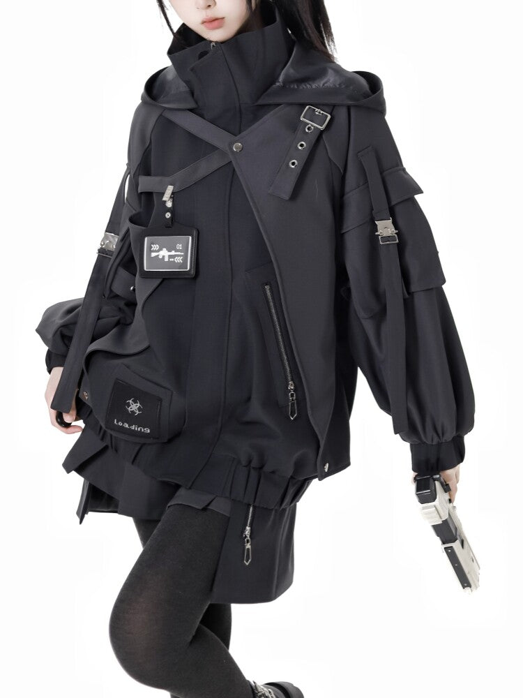 Hooded Tactical Workwear Two-Piece Set PIN0063