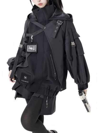 Hooded Tactical Workwear Two-Piece Set PIN0063