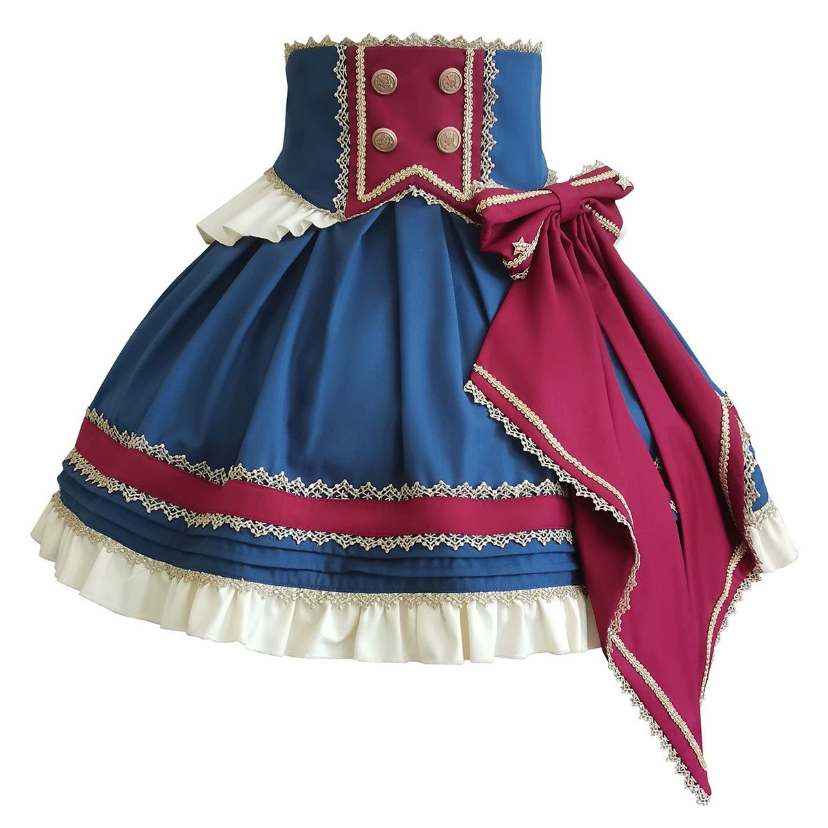 British Style Red & Blue Lolita Dress YOU0022