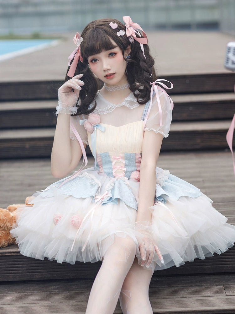 Lolita Rose Peach Princess Dress YOU0015