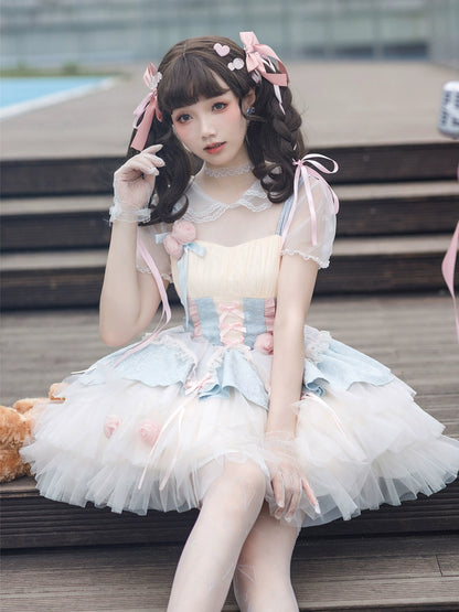 Lolita Rose Peach Princess Dress YOU0015