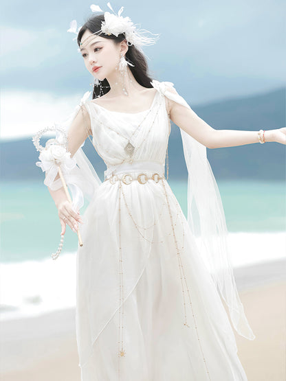 Wedding Style Elegant White Dress YOU0047