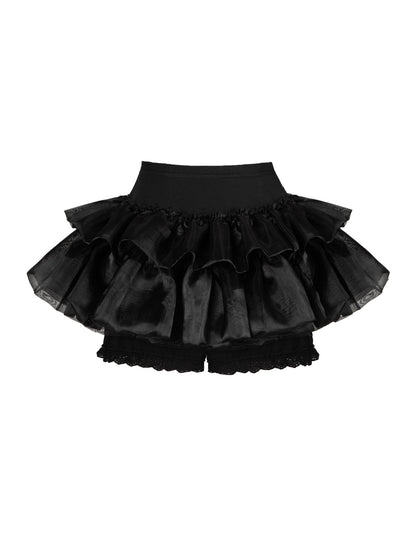 Ruffle Tulle Pumpkin Bloomer Shorts WIT0301