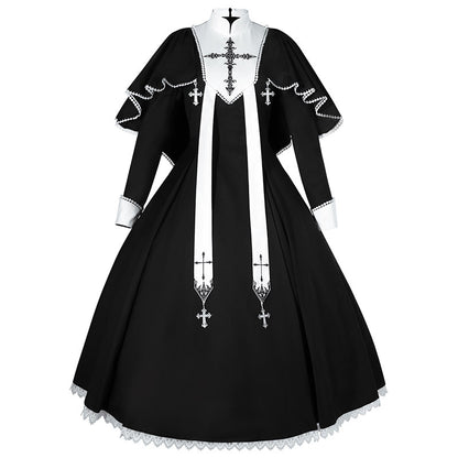 Gothic Nun Cross Lolita Dress YOU0283