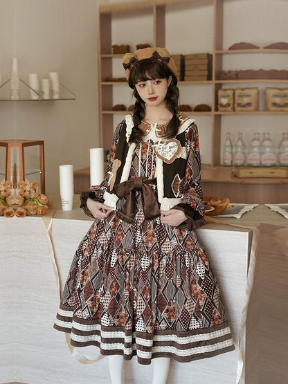 Sweet Bear Brown Dress WIT0030