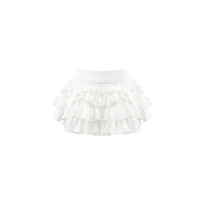 Big Bow Off-Shoulder Sweater With Tiered Skirt SER0154