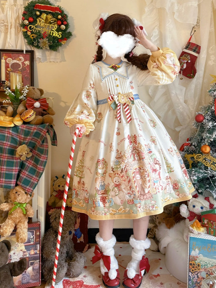 Christmas style Star Collar Lolita Dress CHE0031