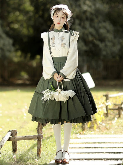 Sunflower Embroidery Lolita Dress YOU0010