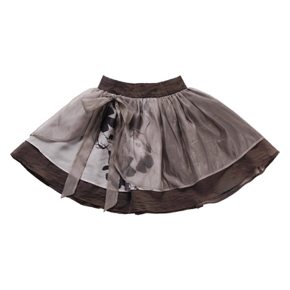 China Style Dark Suspender Skirt and Tops PIN0004