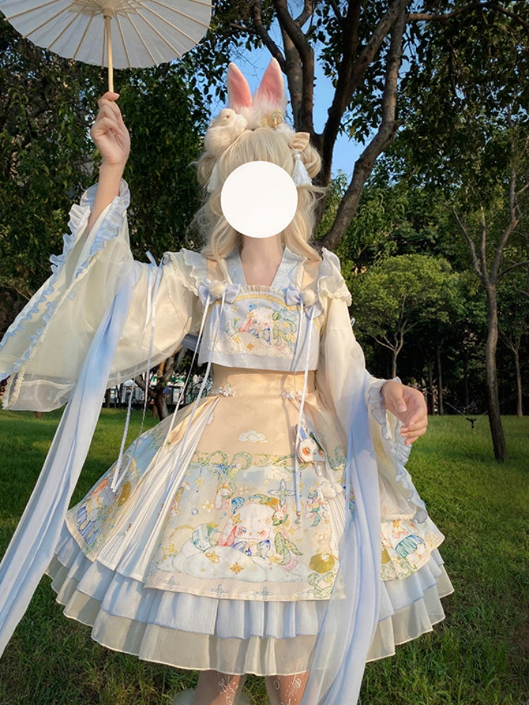 Rabbit Style Light Blue Lolita Dress CHE0002