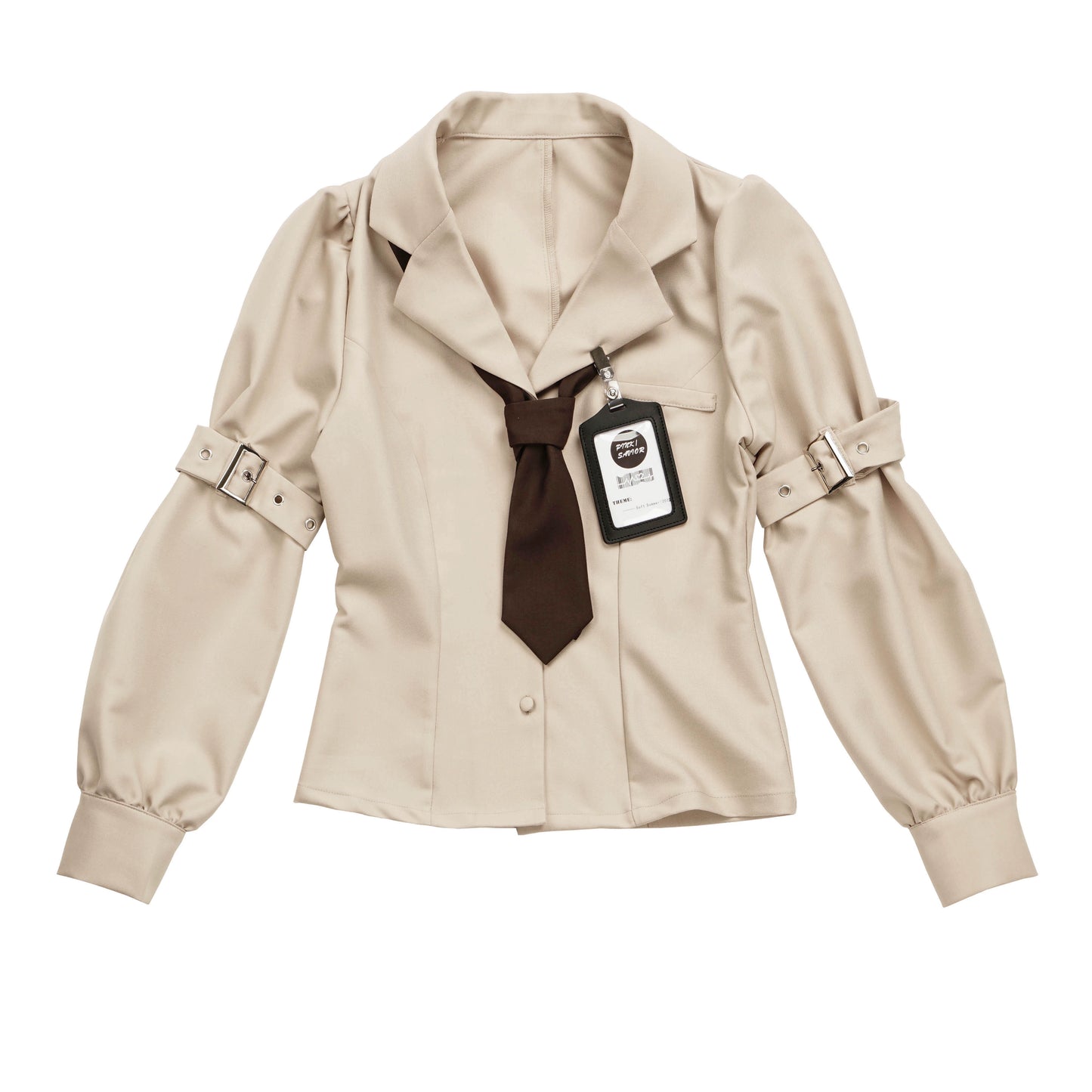 School Uniform Style Design Brown Two-piece Set PIN0003