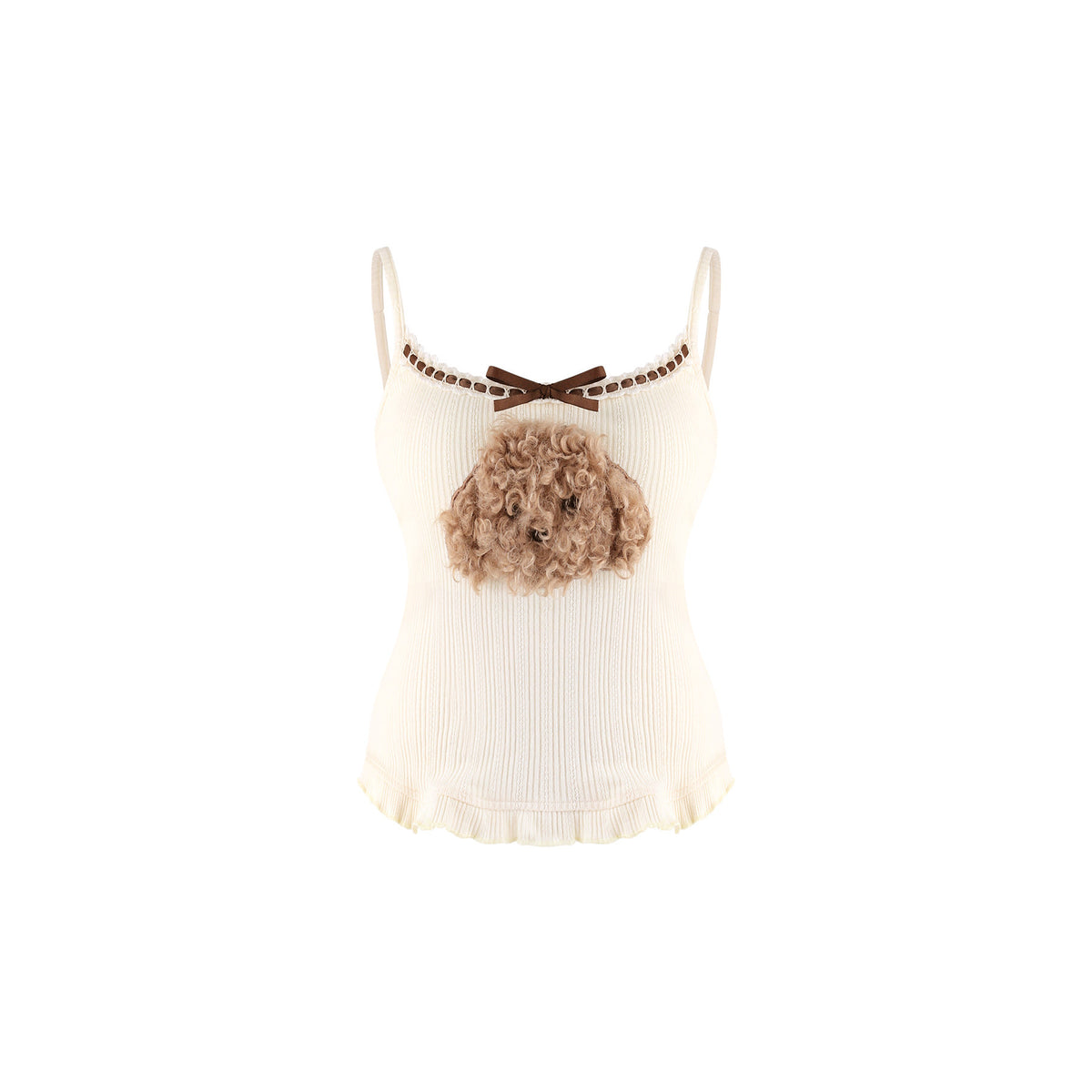Chunky Cardigan Cami And Ruffle Skirt Set SER0135
