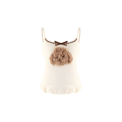Chunky Cardigan Cami And Ruffle Skirt Set SER0135