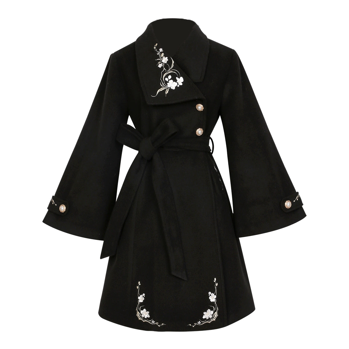 Chinese-Style Girly Cape Long Coat YOU0103