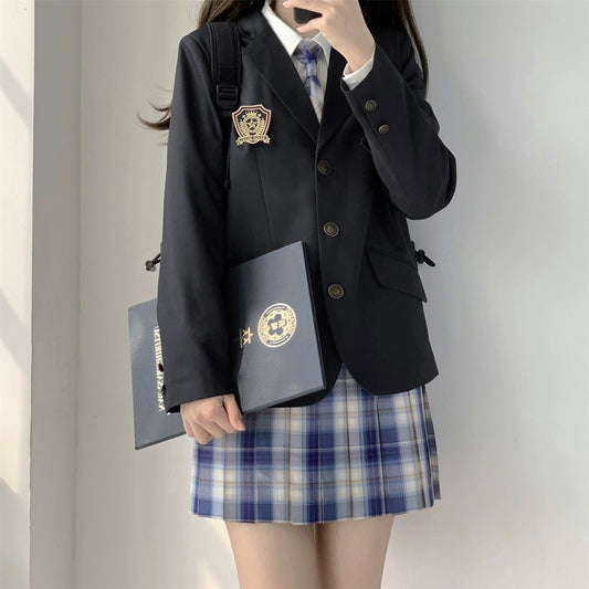 Check Skirt Blazer Uniform YOU0155