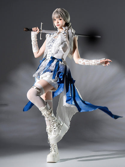 Gothic Lolita Lace Dress With Shawl Set YOU0289
