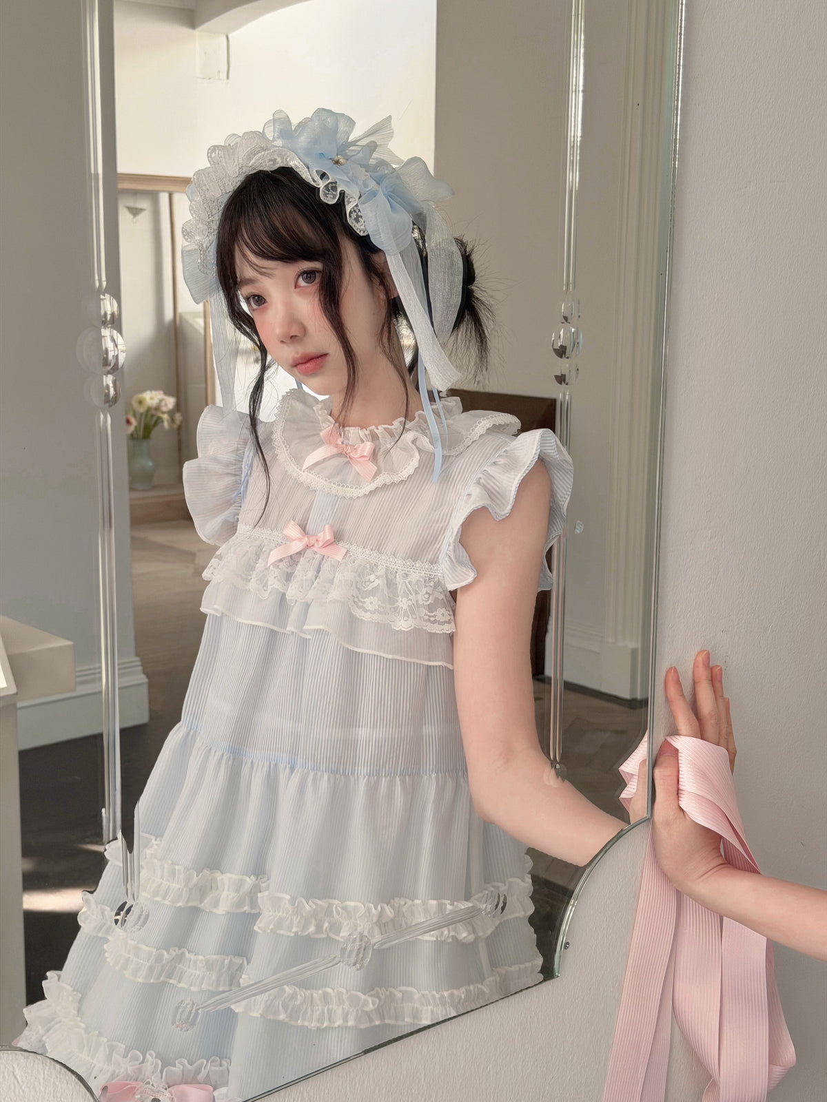 Frosted Sugar Cake Doll Collar Dress LAL0177