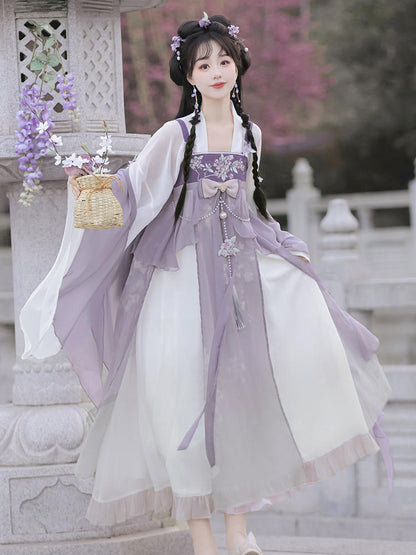 Light Purple Fairy Style China Dress YOU0058