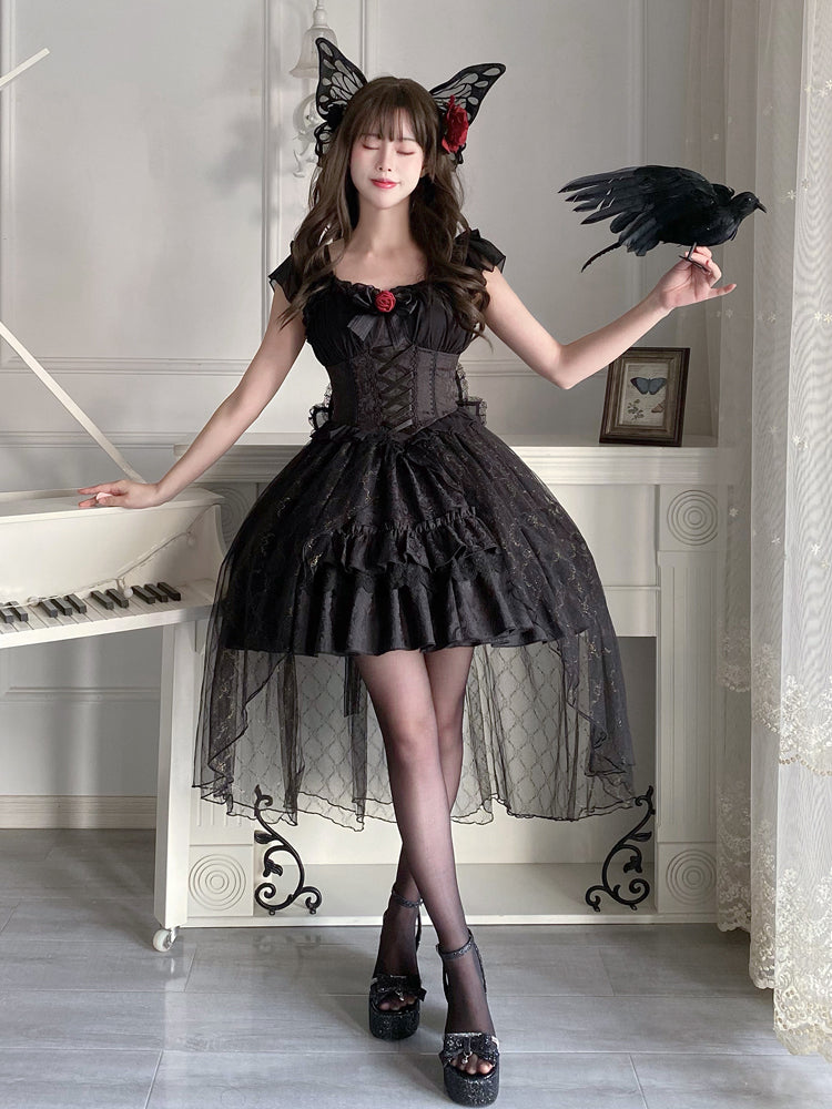 Gothic Lolita Black Princess Dress YOU0076