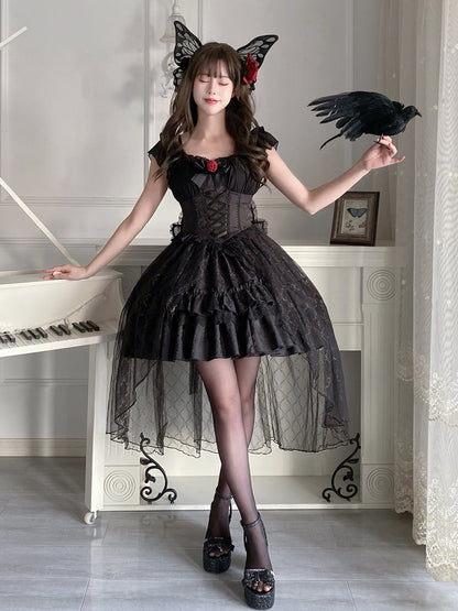 Gothic Lolita Black Princess Dress YOU0076