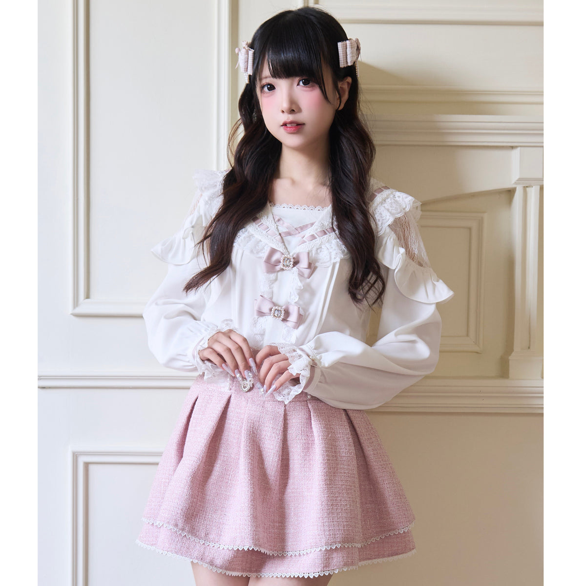Ruffled Sailor Collar Lolita Blouse NOG0035