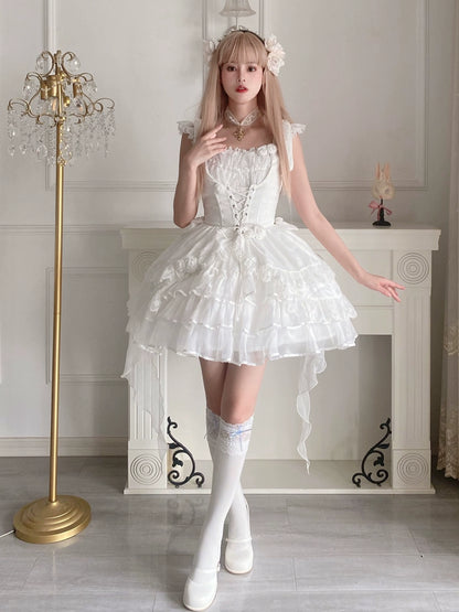 White Wedding Princess Dress YOU0007