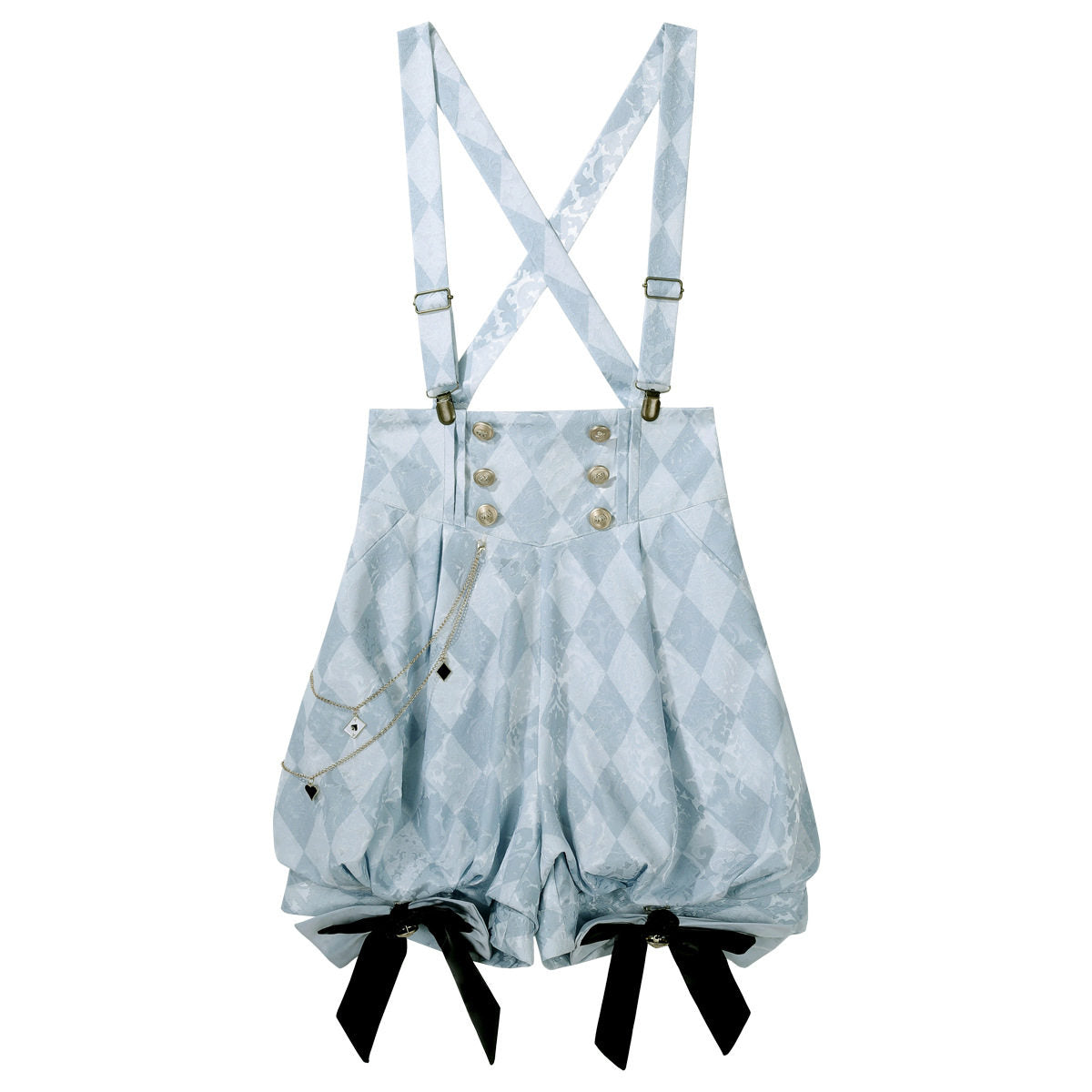 Argyle Print Shirt And Overalls Set YOU0301