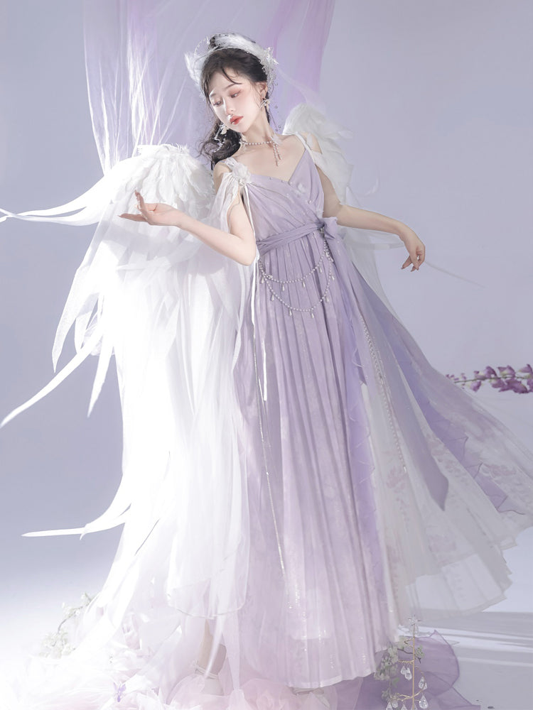 China Style Purple Mermaid Dress YOU0055