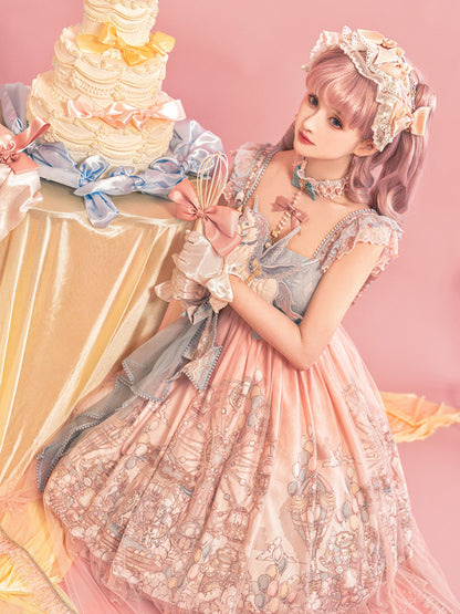 Sweet Pastel Lace Doll Jumper Dress YOU0299