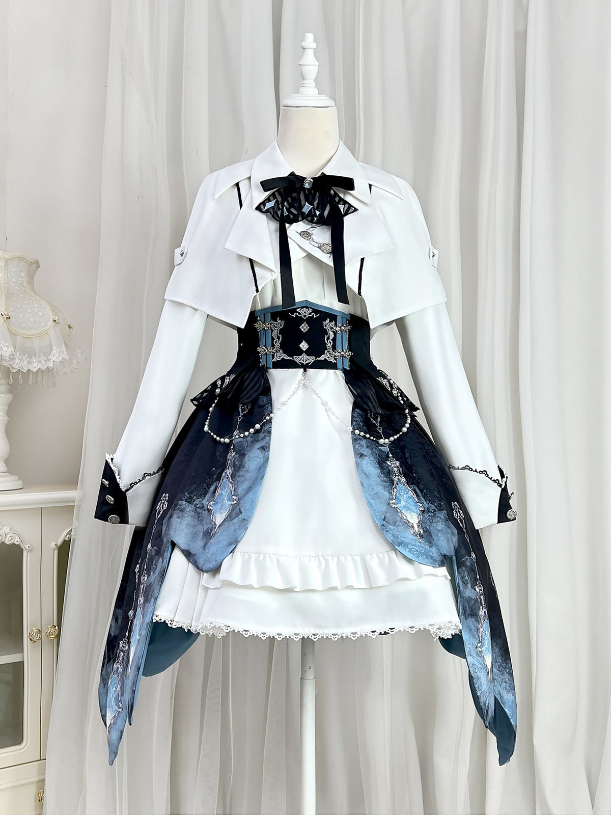 Galaxy Knight Lolita Cape And Dress Set YOU0251
