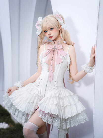 Butterfly Bow Ballet Lace Slip Dress YOU0295