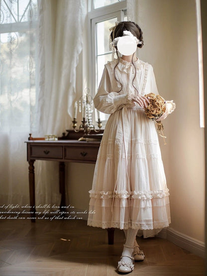 Sweet White Lolita Dress HUT0035