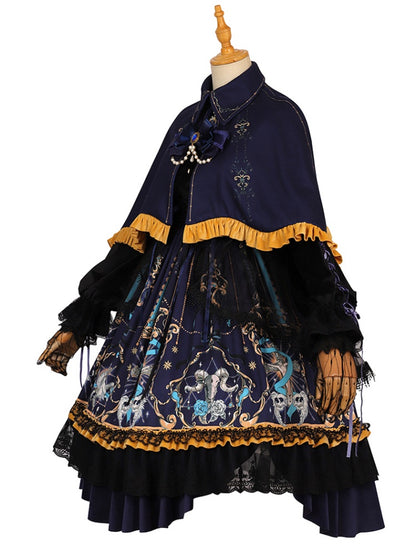 Dark Blue Lolita Dress CHE0003