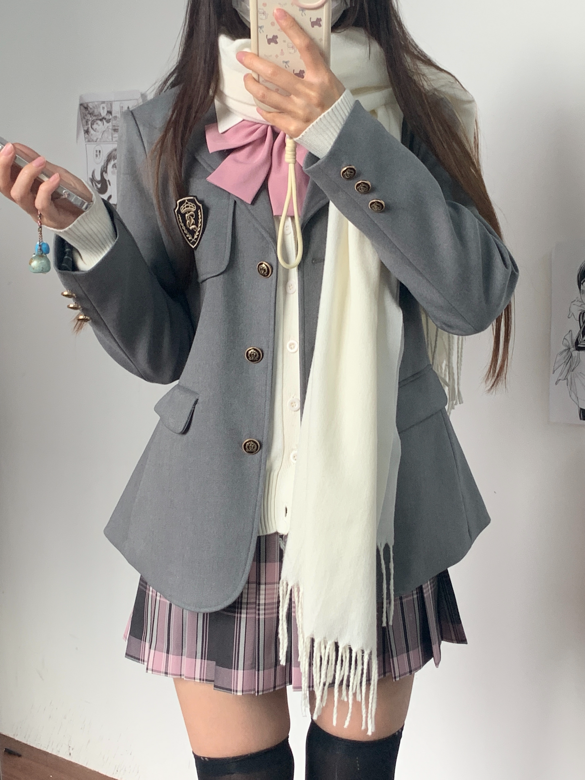 Fitted Single-Breasted Academy Style Blazer TEA0051