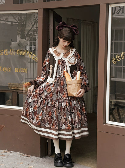 Sweet Bear Brown Dress WIT0030