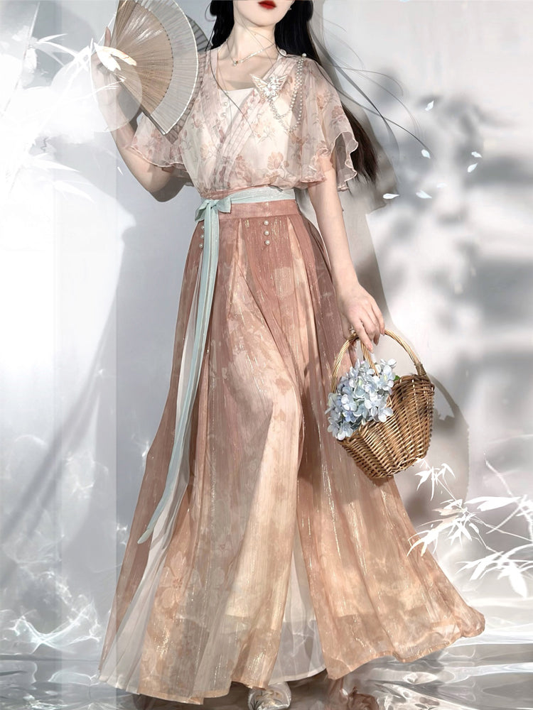 China Style Light Pink Elegant Dress YOU0066