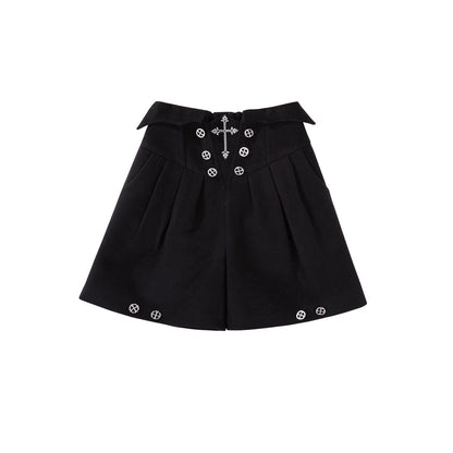 Gothic Cross Embroidered Bat-Wing Cape Set YOU0228