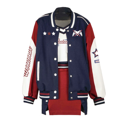 American Stadium Style jacket and Skirt PIN0017