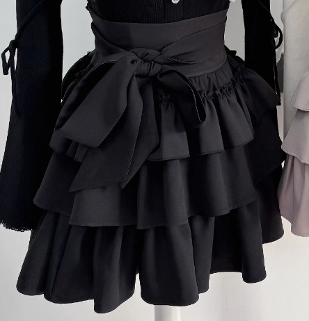 Gothic Lolita Bow Fuzzy Knit Cardigan MIL0012
