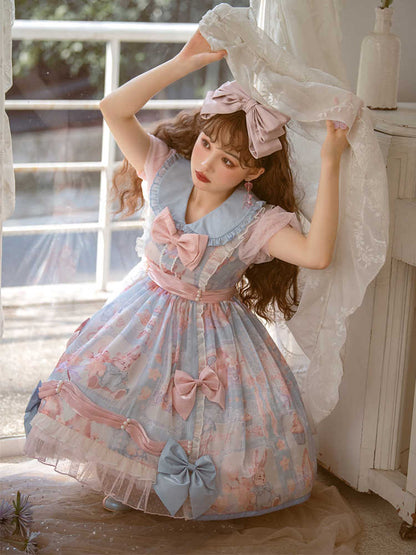 Sakura Candy Short Sleeve Sweet Doll Girl Dress YOU0133