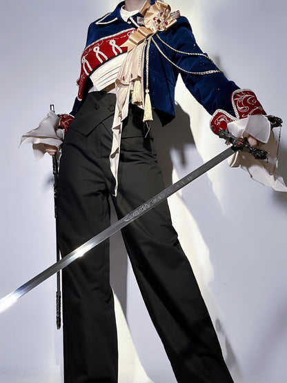 Gold Trim Royal Military Jacket Set YOU0274