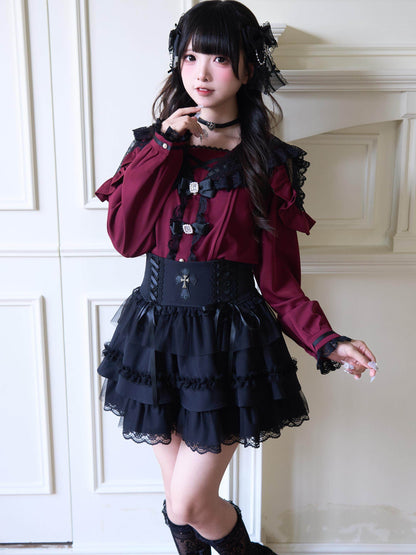 Ruffled Sailor Collar Lolita Blouse NOG0035