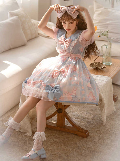 Sakura Candy Short Sleeve Sweet Doll Girl Dress YOU0133