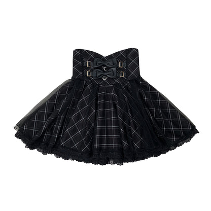 Off-Shoulder Heart Button Gothic Dress HUT0169