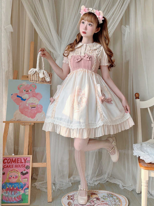 Goodnight Bear Lolita Suspender Dress YOU0112