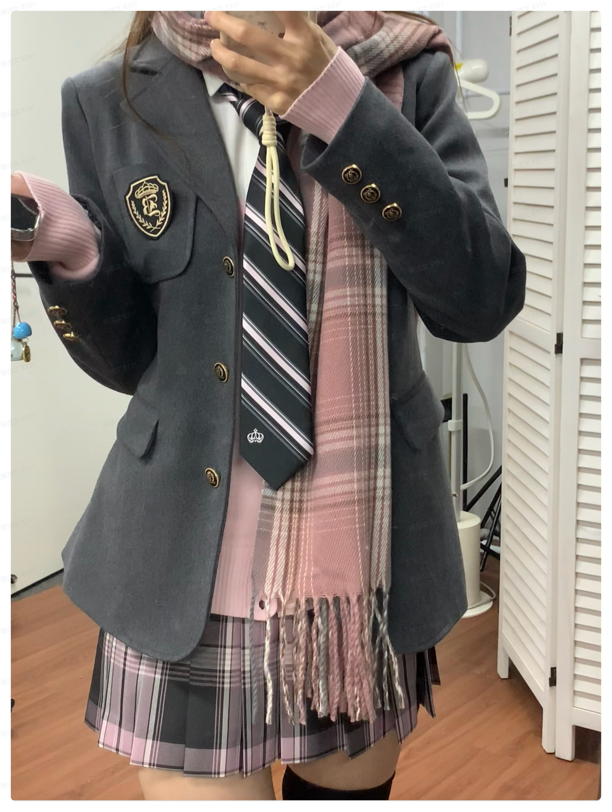 Fitted Single-Breasted Academy Style Blazer TEA0051