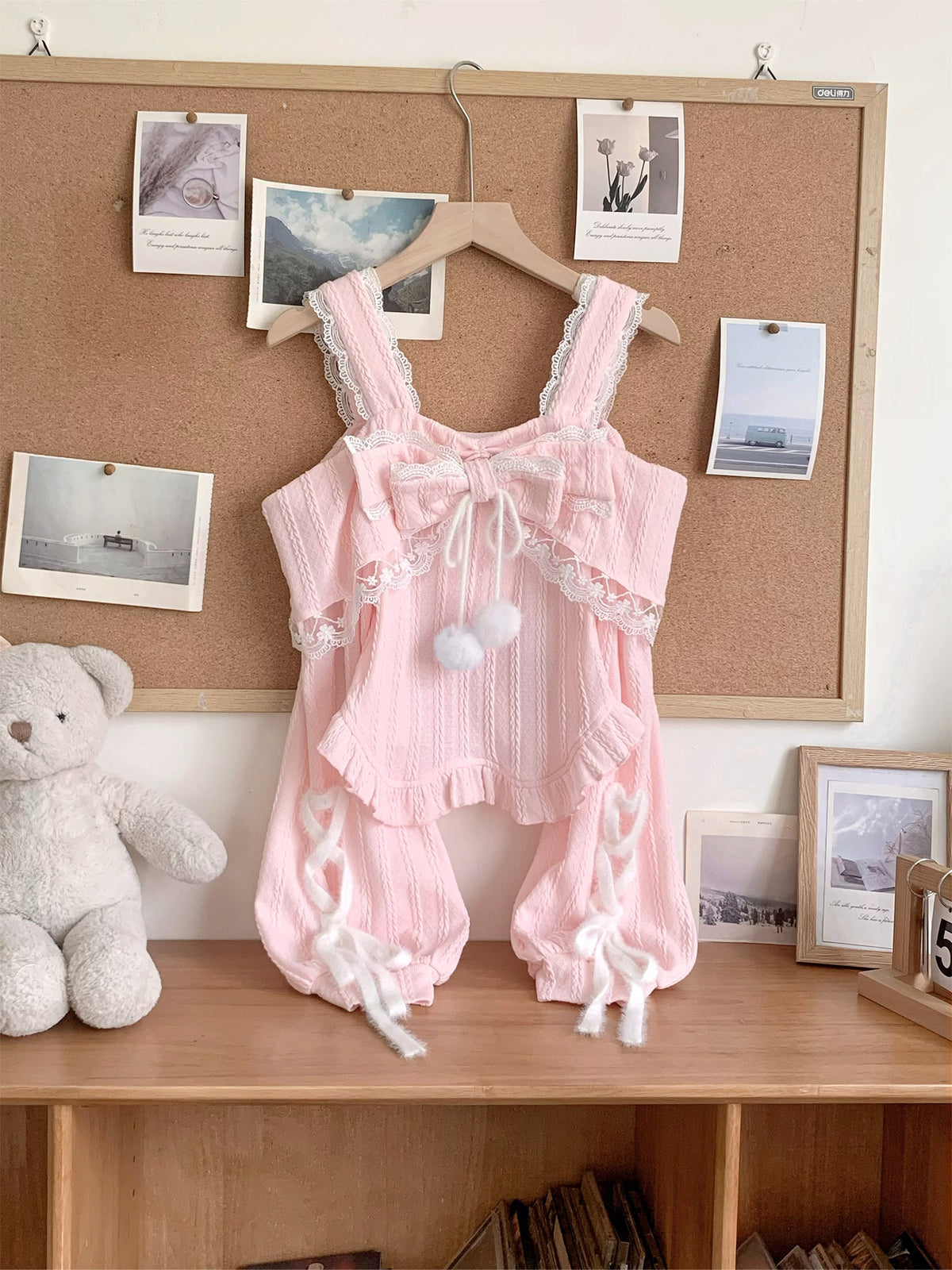 Off Shoulder Bow Ruffle Camisole Top LAL0157