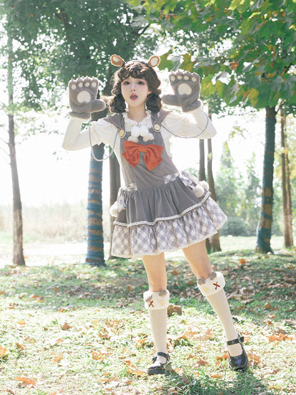 Gray Bear Lovely Mini Dress WIT0190