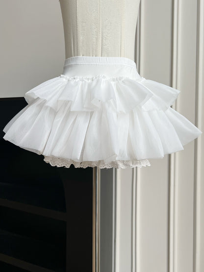 Ruffle Tulle Pumpkin Bloomer Shorts WIT0301