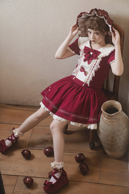 Strawberry Print Sweet Lolita Dress YOU0063